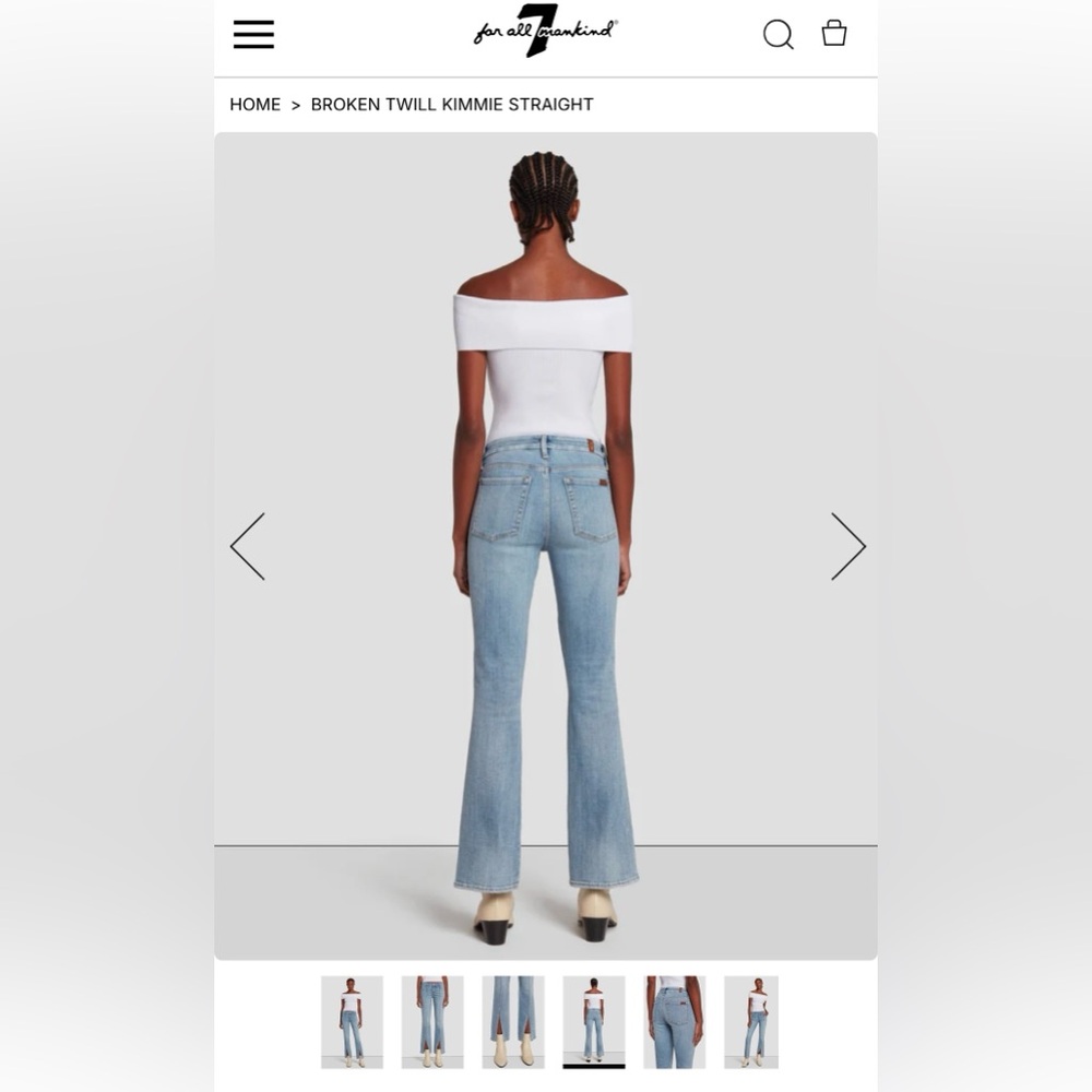 Kimmie Straight-Leg Split-Hem Jeans
7 FOR ALL MANKIND - Picture 2 of 7